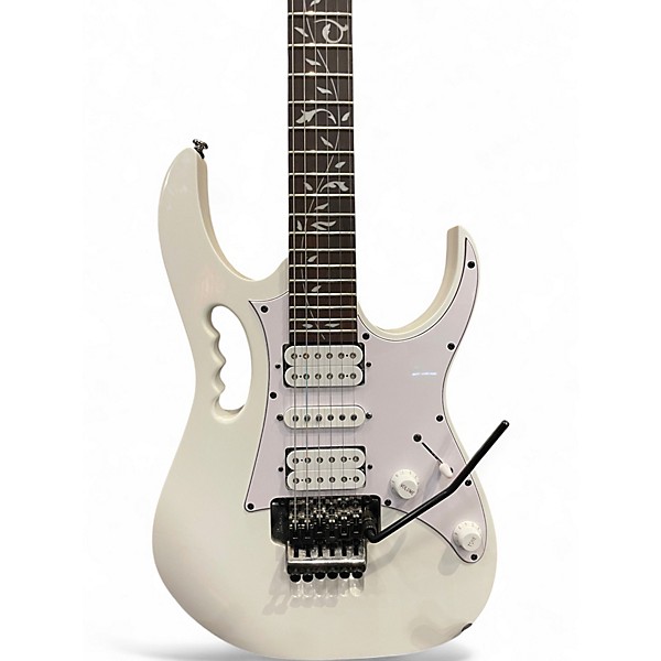 Used Ibanez JEMJR Alpine White Solid Body Electric Guitar