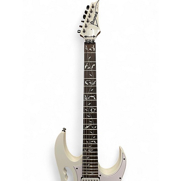 Used Ibanez JEMJR Alpine White Solid Body Electric Guitar