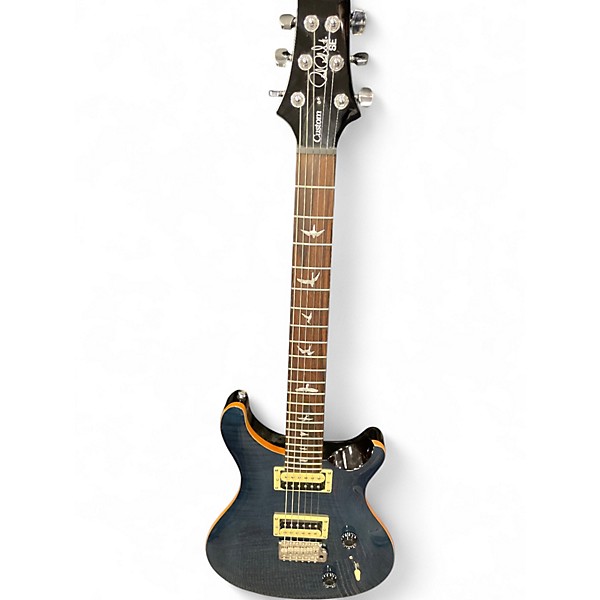 Used PRS SE Custom 24 Dark Blue Solid Body Electric Guitar