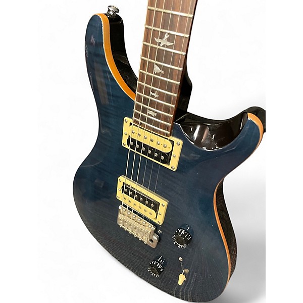Used PRS SE Custom 24 Dark Blue Solid Body Electric Guitar