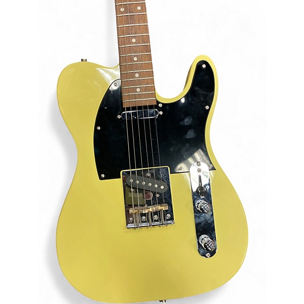 Used Indio TELECASTER STYLE Yellow Solid Body Electric Guitar