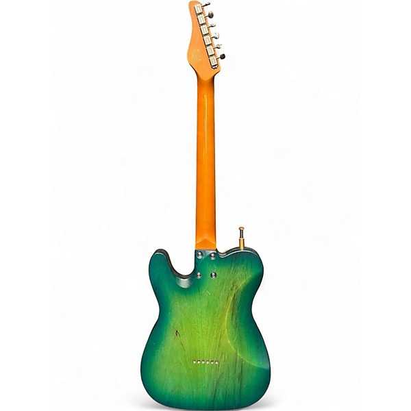 Used Schecter Guitar Research Diamond Series PT Aqua Burst Solid Body Electric Guitar