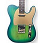 Used Schecter Guitar Research Diamond Series PT Aqua Burst Solid Body Electric Guitar