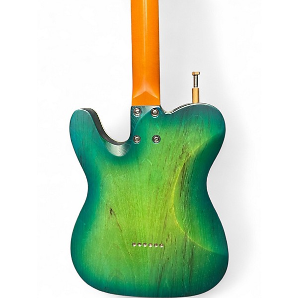 Used Schecter Guitar Research Diamond Series PT Aqua Burst Solid Body Electric Guitar