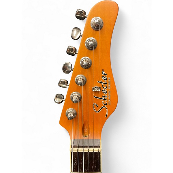 Used Schecter Guitar Research Diamond Series PT Aqua Burst Solid Body Electric Guitar