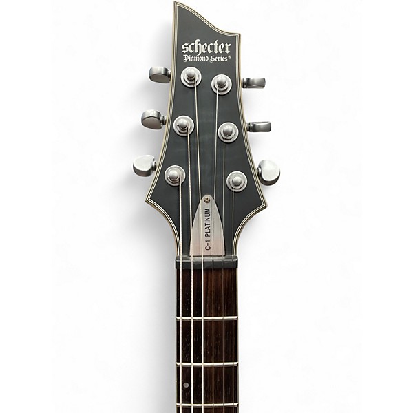 Used Schecter Guitar Research Diamond Series PT Trans Charcoal Solid Body Electric Guitar