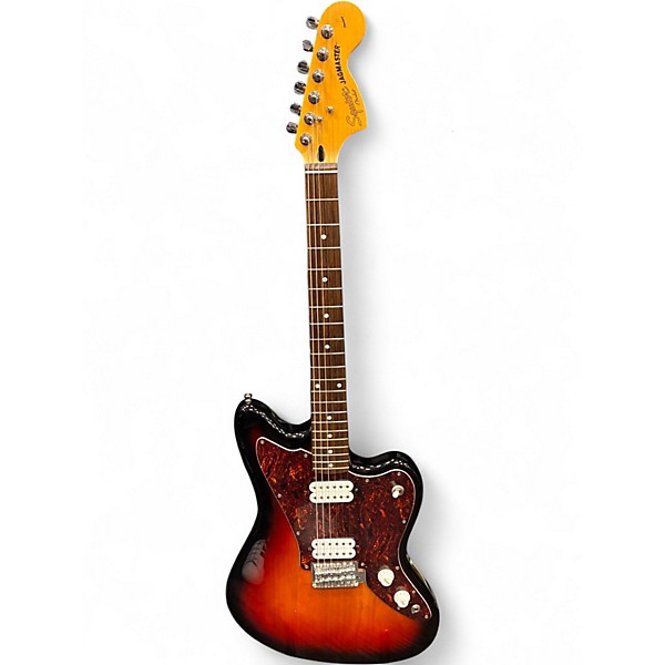 Used Squier Jagmaster Tobacco Burst Solid Body Electric Guitar
