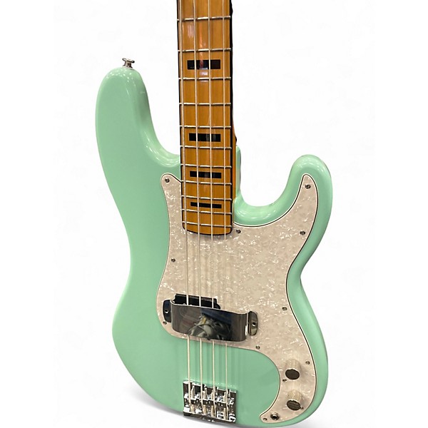 Used Squier Classic Vibe 1970S Precision Bass Seafoam Green Electric Bass Guitar