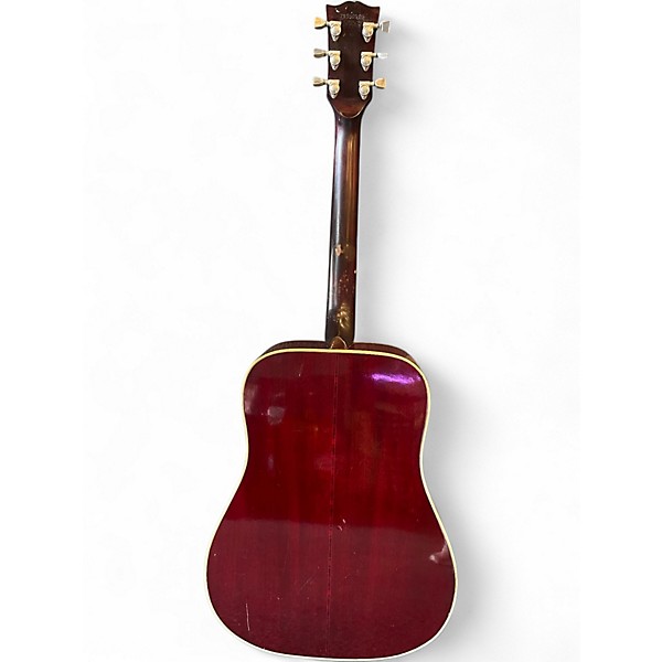 Vintage 1979 Gibson Hummingbird Cherry Sunburst Acoustic Electric Guitar