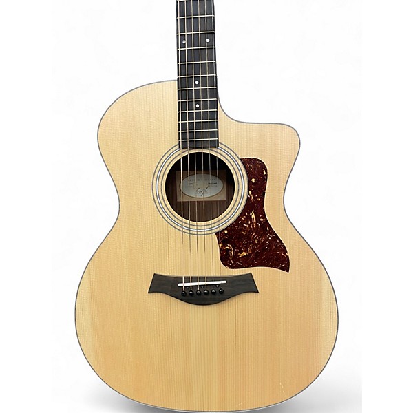 Used Taylor 214CE Natural Acoustic Electric Guitar