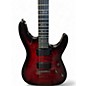 Used Schecter Guitar Research Demon 6 Crimson Burst Solid Body Electric Guitar