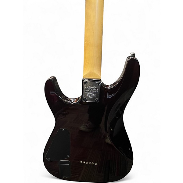 Used Schecter Guitar Research Demon 6 Crimson Burst Solid Body Electric Guitar