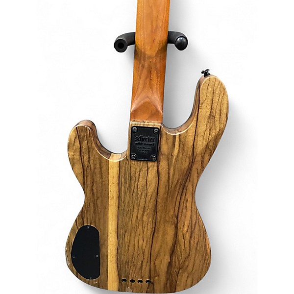 Used Schecter Guitar Research Model T Natural Electric Bass Guitar