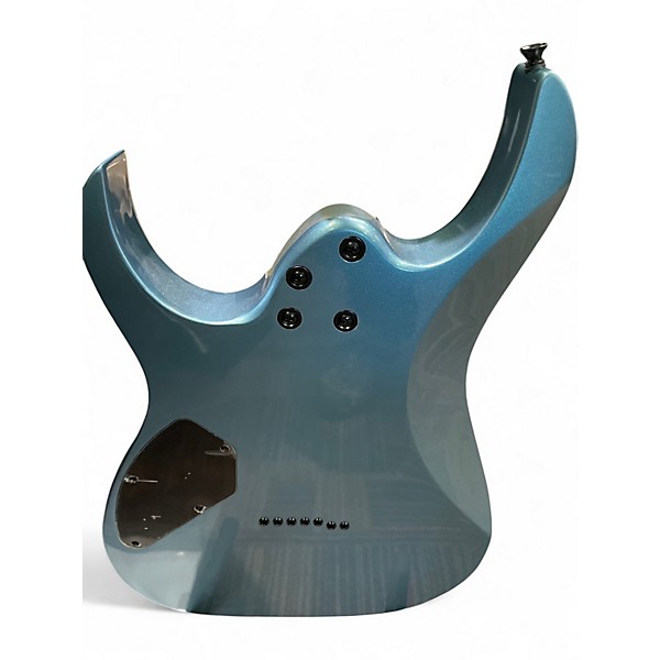 Used Ibanez Grg7221m Ice Blue Metallic Solid Body Electric Guitar
