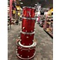 Used Ludwig 4 Piece Centennial Zep 4 peice Red Sparkle Drum Kit thumbnail