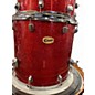 Used Ludwig 4 Piece Centennial Zep 4 peice Red Sparkle Drum Kit