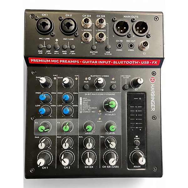 Used Harbinger LX8 Powered Mixer