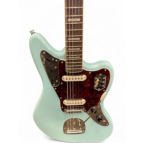 Used Squier Vintage Modified Jaguar Sonic Blue Solid Body Electric Guitar