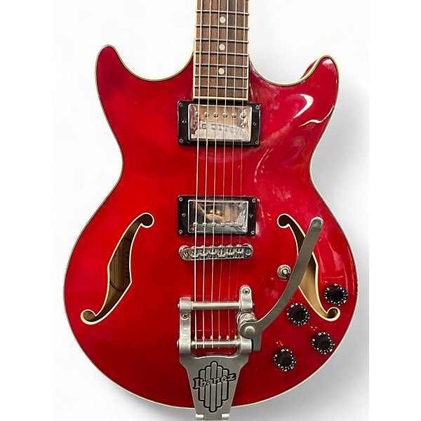 Used Ibanez AM73T  Cherry Hollow Body Electric Guitar