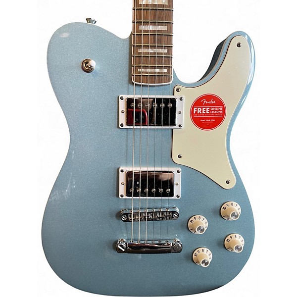 Used Squier Limited Edition Paranormal Troublemaker Telecaster® Deluxe Ice Blue Metallic Solid Body Electric Guitar