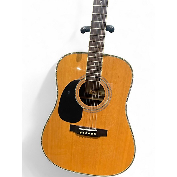 Used Zager ZAD-80/N Left Handed Natural Acoustic Guitar