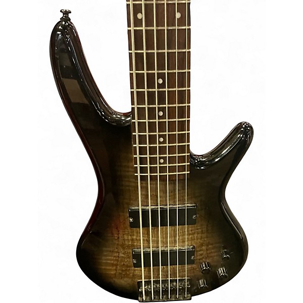 Used Ibanez GSR206 6 String Trans Charcoal BURST Electric Bass Guitar
