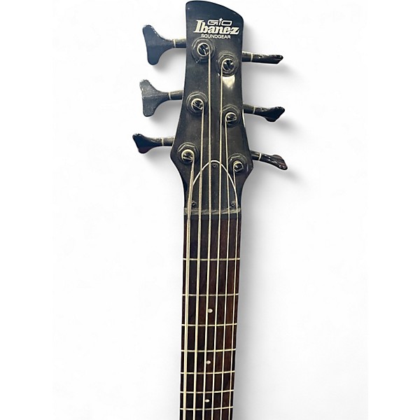 Used Ibanez GSR206 6 String Trans Charcoal BURST Electric Bass Guitar