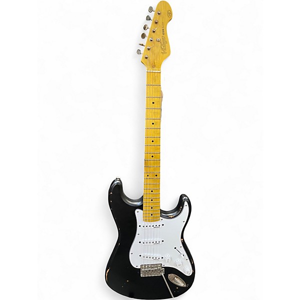 Used Vintage ICON SERIES V6 BLACK Solid Body Electric Guitar