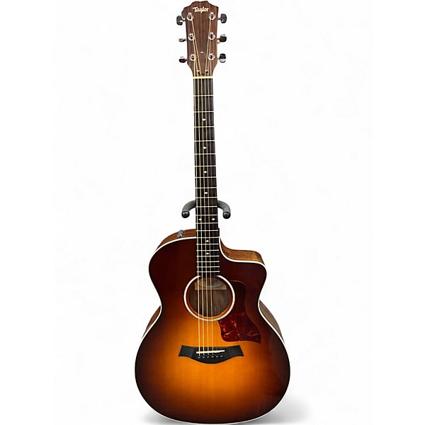 Used Taylor 214CE SB DELUXE 2 Color Sunburst Acoustic Electric Guitar