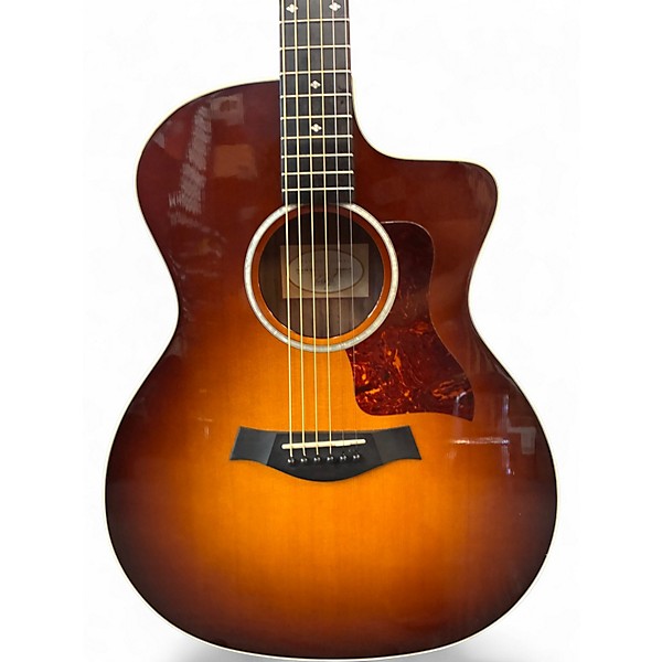 Used Taylor 214CE SB DELUXE 2 Color Sunburst Acoustic Electric Guitar