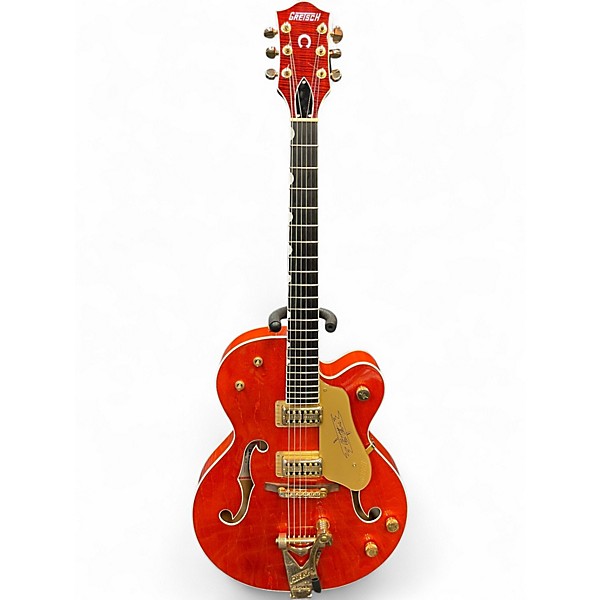 Used Gretsch Guitars G6120 Chet Atkins Signature Orange Hollow Body Electric Guitar