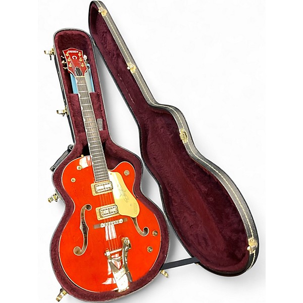 Used Gretsch Guitars G6120 Chet Atkins Signature Orange Hollow Body Electric Guitar