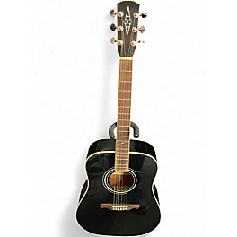 Used Alvarez AD60 Dreadnought Black Acoustic Guitar