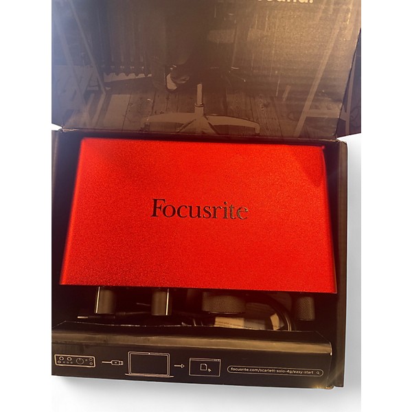 Used Focusrite Scarlett Solo Gen 4 Audio Interface