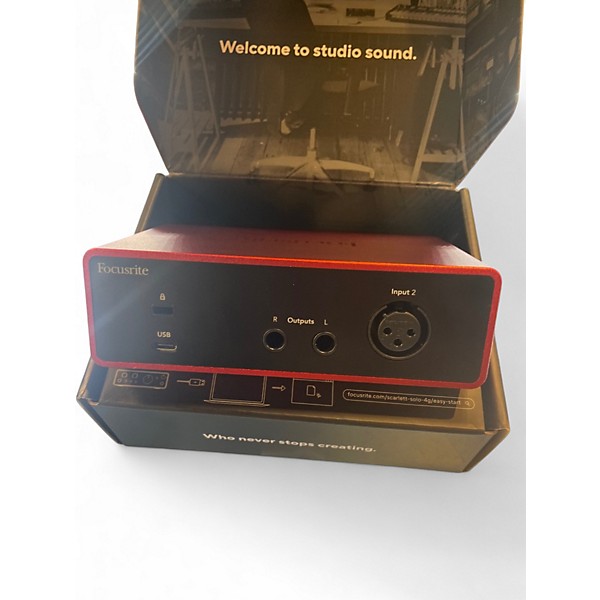 Used Focusrite Scarlett Solo Gen 4 Audio Interface