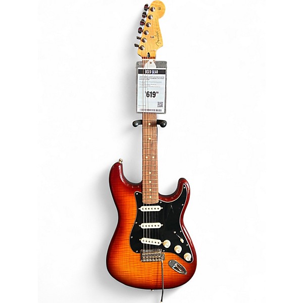 Used Fender Player Plus Stratocaster Plus Top Tobacco Sunburst Solid Body Electric Guitar