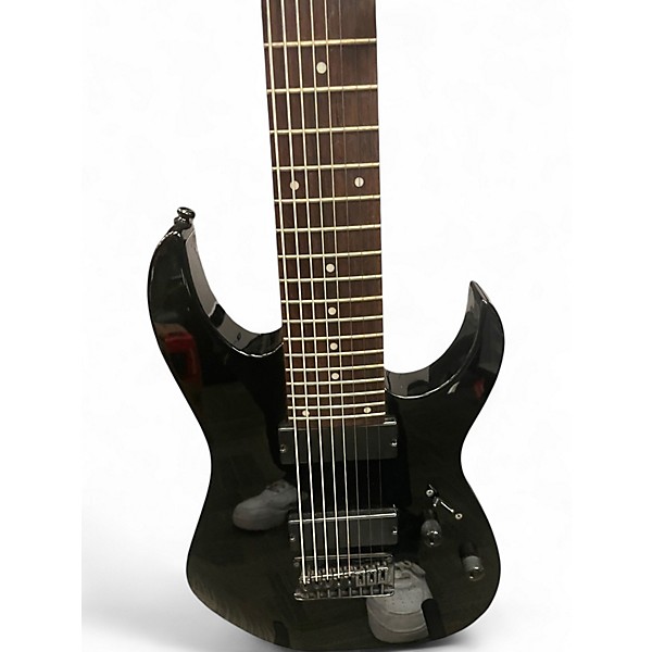 Used Ibanez RG8 8 String Gloss Black Solid Body Electric Guitar