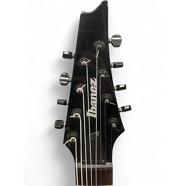 Used Ibanez RG8 8 String Gloss Black Solid Body Electric Guitar