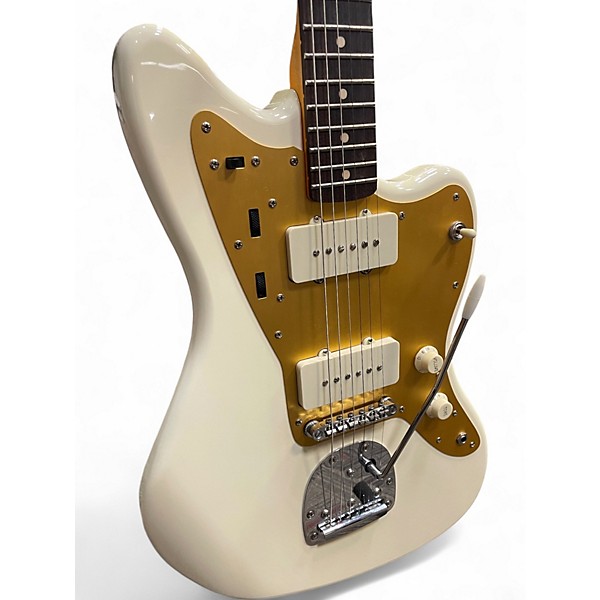 Used Squier J Mascis Jazzmaster Vintage White Solid Body Electric Guitar