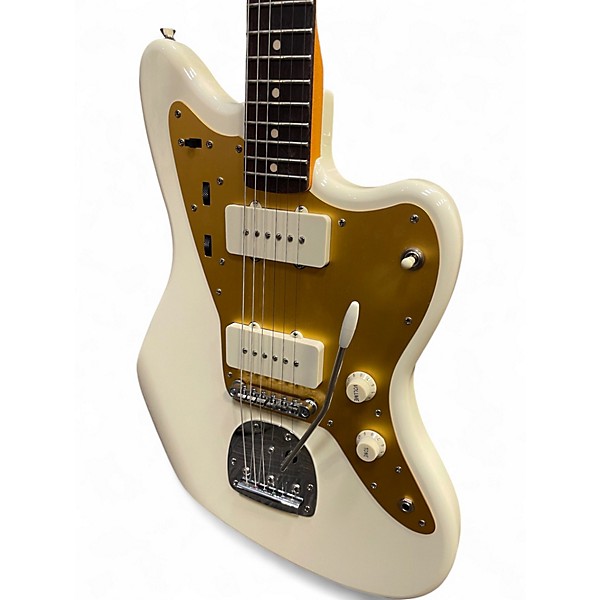 Used Squier J Mascis Jazzmaster Vintage White Solid Body Electric Guitar