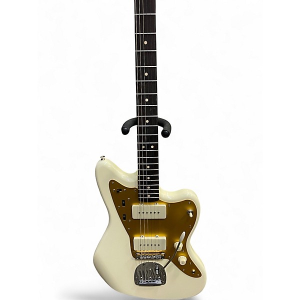 Used Squier J Mascis Jazzmaster Vintage White Solid Body Electric Guitar