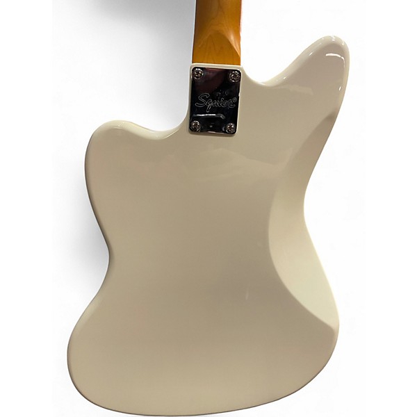 Used Squier J Mascis Jazzmaster Vintage White Solid Body Electric Guitar
