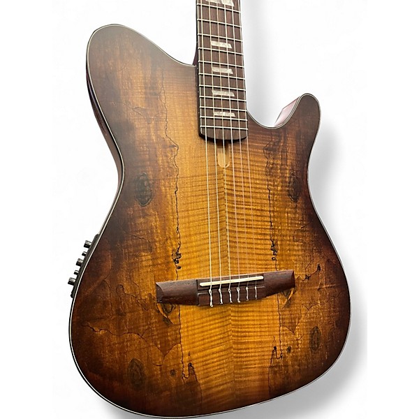 Used Ibanez FRH20SMN BURLED Classical Acoustic Electric Guitar