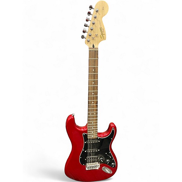 Used Squier Affinity Stratocaster Amber Solid Body Electric Guitar