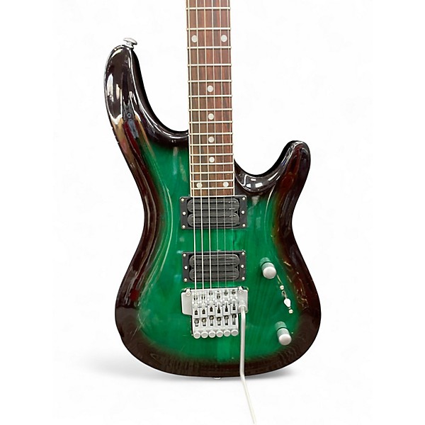 Used Mr. Potato strat Green Solid Body Electric Guitar