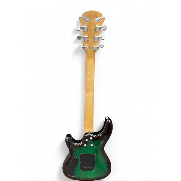 Used Mr. Potato strat Green Solid Body Electric Guitar