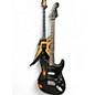 Used Fender Dual Mag II Strat Relic Black over Sunburst Solid Body Electric Guitar thumbnail