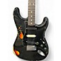 Used Fender Dual Mag II Strat Relic Black over Sunburst Solid Body Electric Guitar
