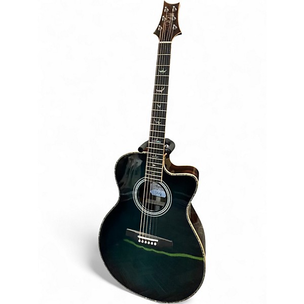 Used PRS Angelus A60E COBALT BLUE BURST Acoustic Electric Guitar