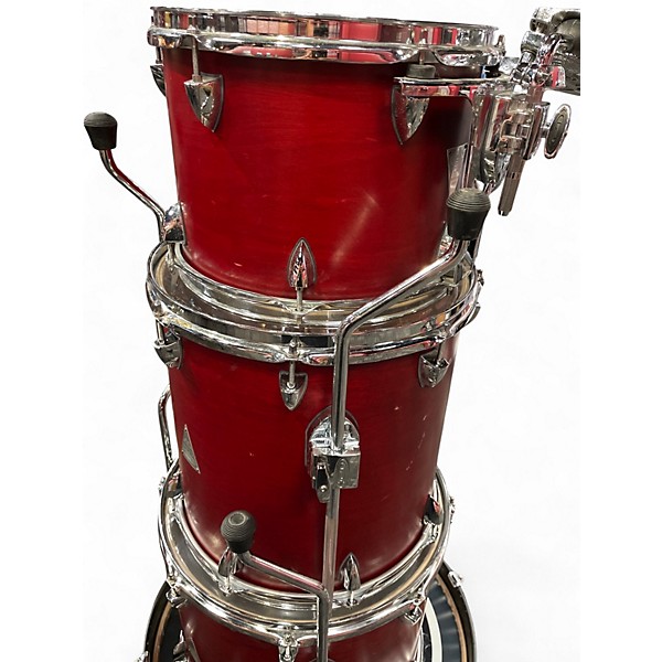 Used Orange County Drum & Percussion 4 Piece Venice Series Satin Red Drum Kit